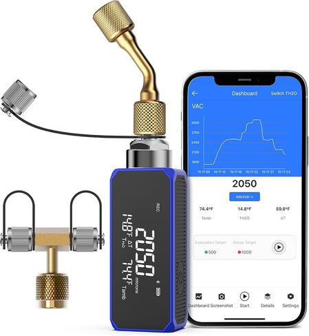 مقاييس التدفئة والتهوية وتكييف الهواء (HVAC) الثورية من Xetron R410a، جهاز تشخيص رقمي متعدد R134a R12 R404a وما إلى ذلك، ما يصل إلى 141+ مبردات، ترقية عن بعد عبر OTA، 1/4 بوصة SAE ثنائي الاتجاه in Saudi Arabia