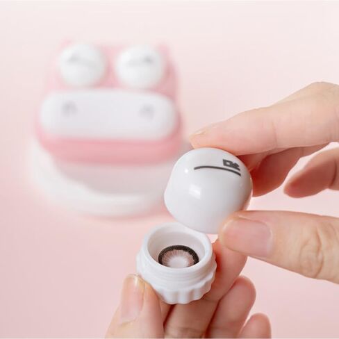 Ultrasonic Contact Lens Cleaner Intelligent Cleaning Machine Cute Portable Soft Contact Lenses Cleaner Pink in Saudi Arabia