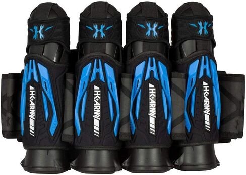 HK Army Zero G 2.0 Paintball Harness 4+3 Pod Pack - Black/Blue in Saudi Arabia