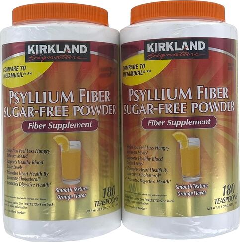 Kirkland Signature Sugar-Free Psyllium Fiber Supplement Powder, 360 DosesQ in Saudi Arabia