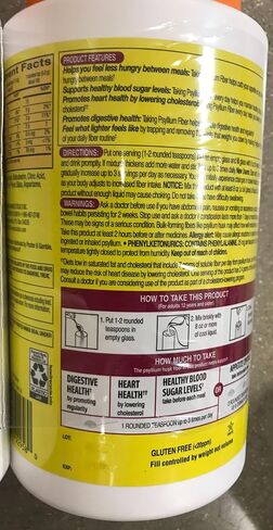 Kirkland Signature Sugar-Free Psyllium Fiber Supplement Powder, 360 DosesQ in Saudi Arabia