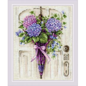 RIOLIS Counted Cross Stitch kit Umbrella Wreath