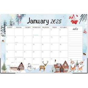 Guasslee Desk Calendar 2024-2025, School Year Large Calendar 2024, 19-Month Desk/Wall Calendar, 2024 Jun - 2025 Dec, 17" X 11.5" Monthly Planner With Corner Protectors, Thick Paper For Home Office