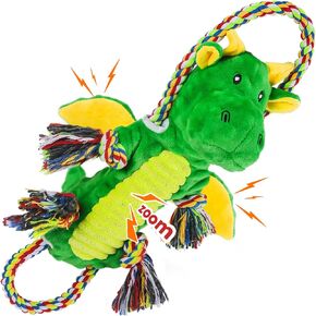 Sturdy and Durable Duck Dog Toy for Chewy Dogs, with Crinkle Paper and Squeaker, Large Dog Interactive Tug-of-War Dog Toy, Keeps Busy, Suitable for Small, Medium and Iarge Dogs