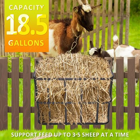 Goat and Horse Hay Feeder 31.5 x 15.5 x 22.5 in,24 Gallon Capacity Hay Feeder Goat Feeders Hanging in Saudi Arabia