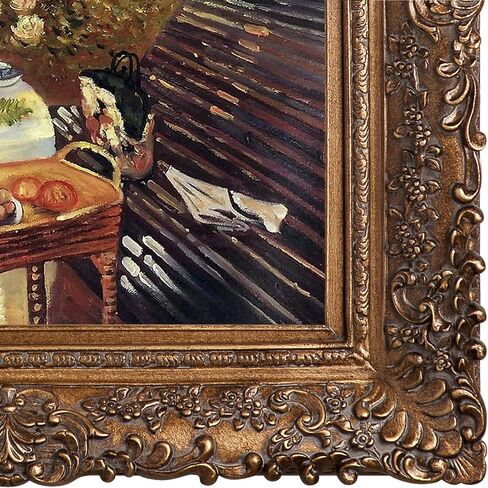 overstockArt La Pastiche The Luncheon by Claude Monet with Gold Victorian Frame Oil Painting Wall Art, 32" x 28" in Saudi Arabia