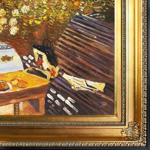 overstockArt La Pastiche The Luncheon by Claude Monet with Gold Victorian Frame Oil Painting Wall Art, 32" x 28" in Saudi Arabia