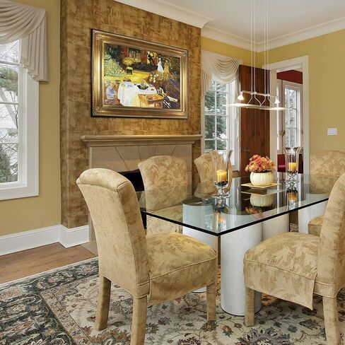 overstockArt La Pastiche The Luncheon by Claude Monet with Gold Victorian Frame Oil Painting Wall Art, 32" x 28" in Saudi Arabia