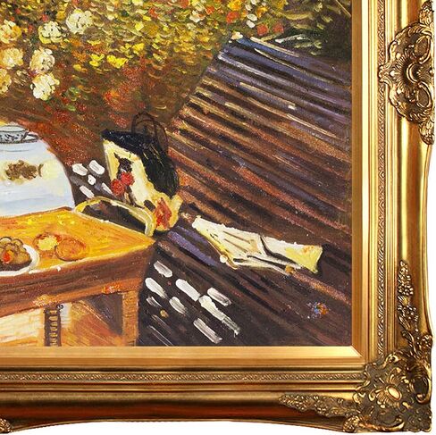 overstockArt La Pastiche The Luncheon by Claude Monet with Gold Victorian Frame Oil Painting Wall Art, 32" x 28" in Saudi Arabia