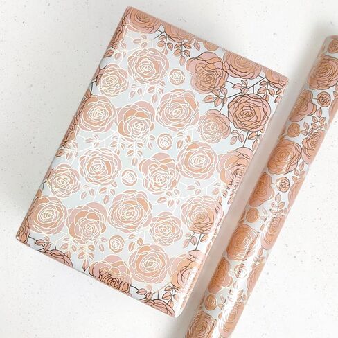 LDGOOAEL Mini Short Small Wrapping Paper Roll (17" X 120") - Purple Star Galaxy with gold Foil for Holiday, Mothers Day, Birthday, Wedding, Baby Shower in Kuwait