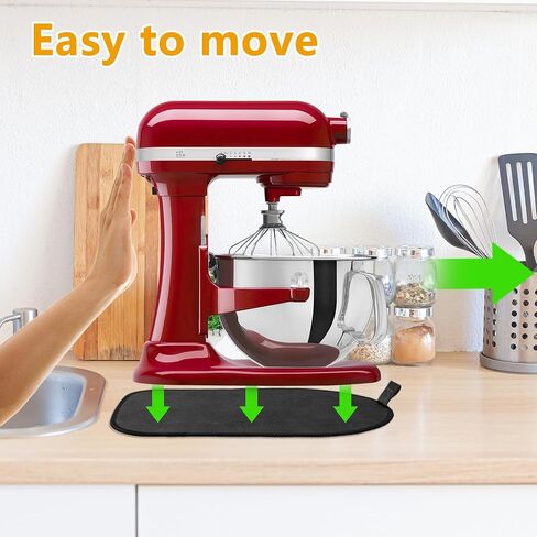 Mixer Sliding Mat Compatible with Kitchenaid 6/7/8 Quart Stand Mixer, Slider Mat Compatible with 5-8 Qt Bowl-Lift Stand Mixer Kitchenaid Mixer Accessories in Saudi Arabia