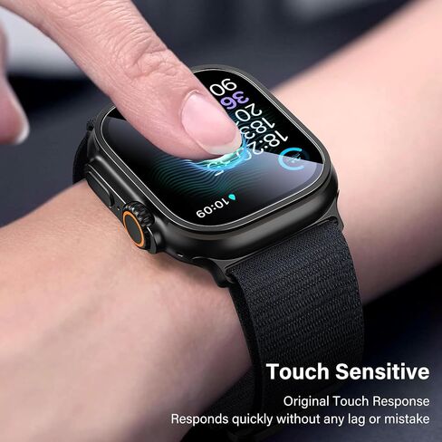 for Apple Watch Series 9/8/7 Screen Protector 41mm - [Strong Asorption] [Ceramic Film Not Glass] iWatch Easy Installation Anti-Scratch HD Clear Cover Soft Film, 2 Packs in Saudi Arabia