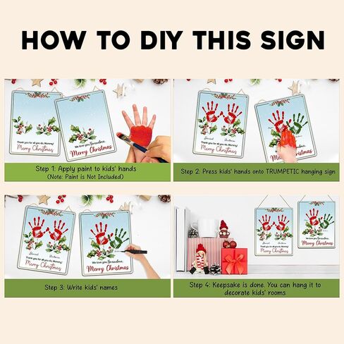 Red This is to Remind You My Hands Little Hanging Sign Christmas 2024, Handprint Craft for Kids, DIY Create Handprints,School, Preschool, Christian Gift, Kids Baby Toddlers, Memory Keepsake 6.4x8'' in Saudi Arabia