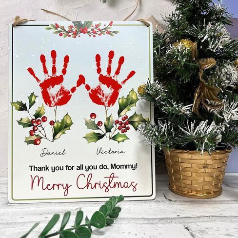 Red This is to Remind You My Hands Little Hanging Sign Christmas 2024, Handprint Craft for Kids, DIY Create Handprints,School, Preschool, Christian Gift, Kids Baby Toddlers, Memory Keepsake 6.4x8'' in Saudi Arabia