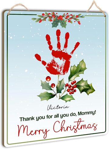 Red This is to Remind You My Hands Little Hanging Sign Christmas 2024, Handprint Craft for Kids, DIY Create Handprints,School, Preschool, Christian Gift, Kids Baby Toddlers, Memory Keepsake 6.4x8'' in Saudi Arabia