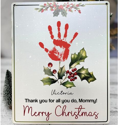 Red This is to Remind You My Hands Little Hanging Sign Christmas 2024, Handprint Craft for Kids, DIY Create Handprints,School, Preschool, Christian Gift, Kids Baby Toddlers, Memory Keepsake 6.4x8'' in Saudi Arabia