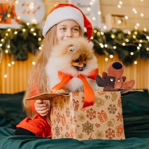 Squeaky Dog Toys for Large Dogs, Tough Tug of War Puppy Toy, Cute Animal Design Plush Dog Toys with Crinkle Paper, Dog Chew Toys for Small, Medium and Large Dogs in Saudi Arabia
