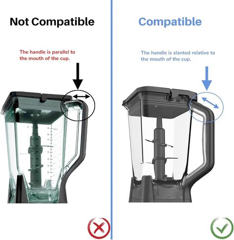 Blender 72 oz Pitcher Pour Spout Cover with Gasket, Jar Top Flap Lid Replacement Part Compatible with Ninja 1200 1300 1500 Watt BL610 BL640 BL642 BL660 BL680 BL682 BL770 BN701 BN751 BN801 CT610 DB751 in Kuwait
