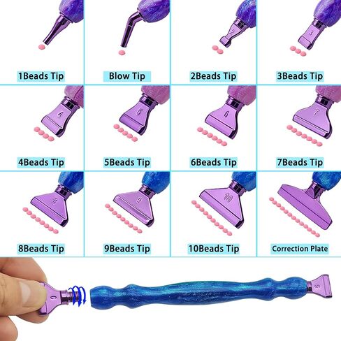 24 pcs Diamond Painting Pen Kits, SENHAI Diamond Art Pens Metal Tips Screw Thread Tips Diamond Art Painting Pen 5D Diamond Art Painting Accessories Tools for DIY Painting Crafts in Kuwait