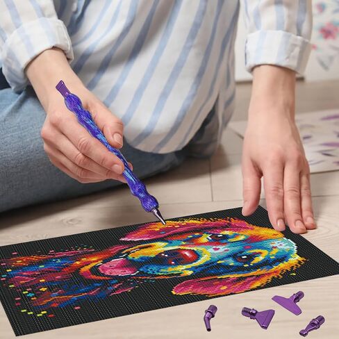 24 pcs Diamond Painting Pen Kits, SENHAI Diamond Art Pens Metal Tips Screw Thread Tips Diamond Art Painting Pen 5D Diamond Art Painting Accessories Tools for DIY Painting Crafts in Kuwait