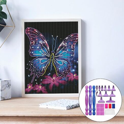 24 pcs Diamond Painting Pen Kits, SENHAI Diamond Art Pens Metal Tips Screw Thread Tips Diamond Art Painting Pen 5D Diamond Art Painting Accessories Tools for DIY Painting Crafts in Kuwait