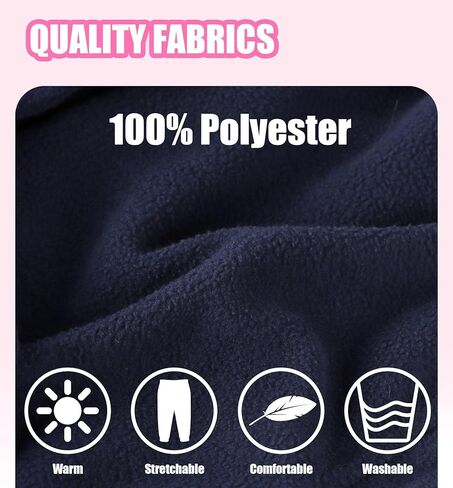 GLASH Kids Toddler Girls Sweatpants, 4pcs Casual Heated Micro Fleece Pants in Kuwait