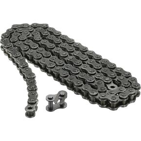 uxcell #35/06C-1 Roller Chain 10 Feet 3/8" Pitch Carbon Steel Roller Chains with Free Master Connector Link for Bicycles, Go-Karts, 320 Links