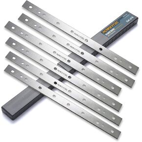 POWERTEC 12-1/2 Inch Planer Blades for DeWalt DW733 Planer, Replacement for DW7332 Planer Knives, Set of 4 (12809DDV)