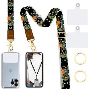 Lfpkixise Phone Lanyard Wrist Strap Crossbody Adjustable, Cell Phone Lanyard for Around The Neck Shoulder Wristlet Strap