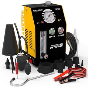 Automotive Vacuum Smoke Diagnostic Tester - 12V DC Smoke Machine Leak Detector Built-in Air Pump