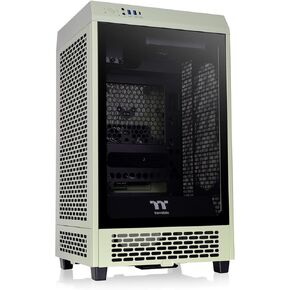 حقيبة كمبيوتر Thermaltake Tower 200 Mini-ITX؛ مراوح CT140 مثبتة مسبقًا مقاس 2 × 140 مم؛ يدعم طول وحدة معالجة الرسومات حتى 380 مم؛ CA-1X9-00SAWN-00; فقاعة الوردي. ضمان لمدة 3 سنوات