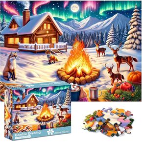 crowm 1000 Piece Jigsaw Puzzle, Hawaii Puzzles for Kids Adults Beautiful Beach Scenes, A Puzzle of The Sunrise and Sunset Beside Beach