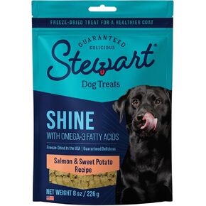 Stewart Freeze Dried Dog Treats, Chicken & Vegetable, Immunity Treats, Vitamin E, Grain Free, 4 Ounce Resealable Pouch, Made in USA