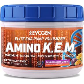 Evogen AminoKEM | Premium Essential Amino Acid, Nitric Oxide, Betaine anhydrous, S7, Recovery, volumizing, Pump Catalyst | Sour Watermelon