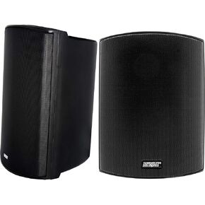 Earthquake Sound AWS-602B All-Weather Indoor/Outdoor Speakers (Matte Black, Pair)