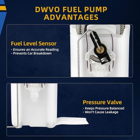 DWVO Fuel Pump Compatible with 1998-2005 Buick Lesabre/Park Avenue/Cadillac Deville/Seville, 2001-2003 Oldsmobile Aurora, 2001-2005 Pontiac Bonneville 3.5L 3.8L 4.0L 4.6L in Saudi Arabia