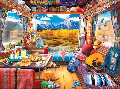 Cra-Z-Art - RoseArt - My Happy Place - Neighborhood Cafe - 750 Piece Jigsaw Puzzle in Kuwait