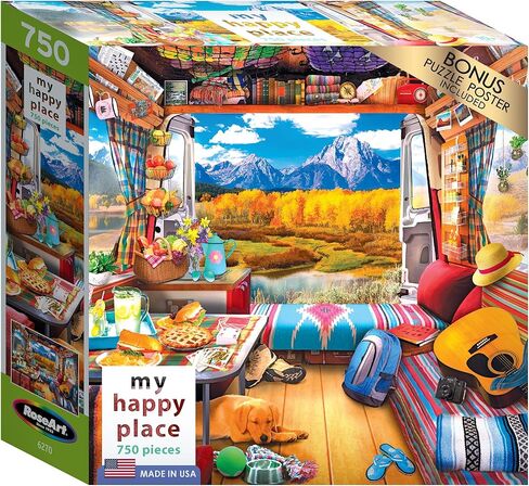 Cra-Z-Art - RoseArt - My Happy Place - Neighborhood Cafe - 750 Piece Jigsaw Puzzle in Kuwait