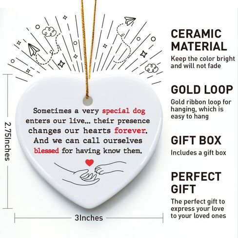 Memorial Ornament Gift for Loss of Pet, Knowing That I was Loved, Sympathy Bereavement Keepsake Gifts for Loss of Dog Cat, Rememberance Gift for Dog Lover, Cat Lover, Dog Owner, Cat Owner in Saudi Arabia