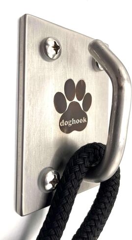 Dog Leash Hook - Compact - Hooks for Wall - Hanger for Leashes - Safety Pet Holder - Metal Dogleash Holders - Wood Mount - Mounted Hangers for Pets in Saudi Arabia
