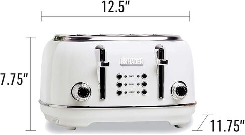 Haden Heritage 4 Slice Wide Slot Toaster with Heritage 12 Cup Programmable Home Coffee Maker for Kitchen, Home, and Small Appliances in Kuwait