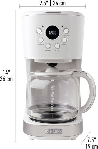 Haden Heritage 4 Slice Wide Slot Toaster with Heritage 12 Cup Programmable Home Coffee Maker for Kitchen, Home, and Small Appliances in Kuwait