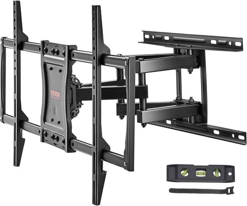 VEVOR Full Motion TV Mount Fits for Most 26-55 inch TVs, Swivel Tilt Horizontal Adjustment TV Wall Mount Bracket with Articulating Arm, Max VESA 400x400mm, Holds up to 99 lbs in Kuwait
