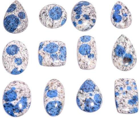 GEMKORA™ 3pcs Imperial Jasper Gemstone Slices Wholesale Cabochons Lot, Jewelry Making Loose Gemstone, Polished Home Decor, DIY, Wire Wrapping, Healing Crystals, Bulk Gemstone Deal (100 carats) in Saudi Arabia