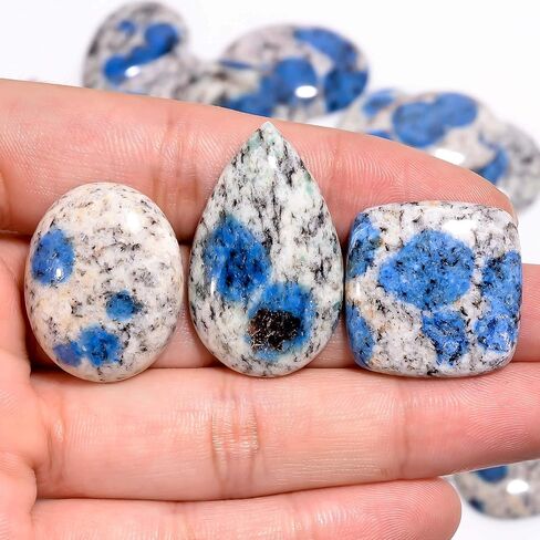 GEMKORA™ 3pcs Imperial Jasper Gemstone Slices Wholesale Cabochons Lot, Jewelry Making Loose Gemstone, Polished Home Decor, DIY, Wire Wrapping, Healing Crystals, Bulk Gemstone Deal (100 carats) in Saudi Arabia