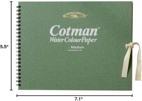 Windsor & Newton Cottman Sketchbook, Medium F0, 7.1 x 5.5 inches (180 x 140 mm) (18 Count) in Saudi Arabia