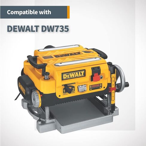 شفرات مسطحة POWERTEC مقاس 12-1/2 بوصة لطائرة DeWalt DW733، بديلة لسكاكين الطائرة DW7332، مجموعة من 4 (12809DDV) in Saudi Arabia