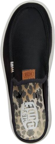 Hey Dude Women's Austin Lift Leather White Size 6 | Women's Shoes | Women Slip-on Loafers | Comfortable & Light-Weight in Saudi Arabia