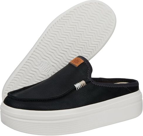 Hey Dude Women's Austin Lift Leather White Size 6 | Women's Shoes | Women Slip-on Loafers | Comfortable & Light-Weight in Saudi Arabia