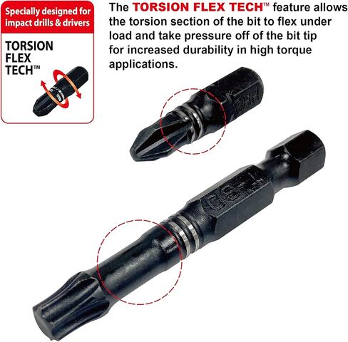 BIG RED BHT-03ITSA01R Torin 3-Piece 1/4, 3/8", and 1/2" Drive Impact Rated Torsion Socket Adaptor Set, 1/4" Hex Shank in Saudi Arabia